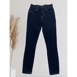 Current / Elliott Women's Size 24 High-Rise Skinny Stretch Blue Jeans